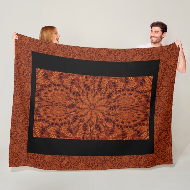 Cobertor De Velo Flores selvagens, pretas e Douradas 23 (In Situ)