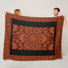 Cobertor De Velo Flores selvagens, pretas e Douradas 28