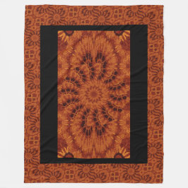 Cobertor De Velo Flores selvagens, pretas e Douradas 4