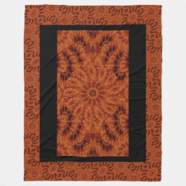 Cobertor De Velo Flores selvagens, pretas e Douradas 6