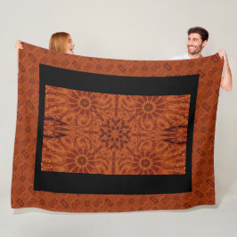 Cobertor De Velo Flores selvagens, pretas e Douradas 7