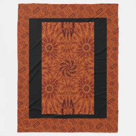 Cobertor De Velo Flores selvagens, pretas e Douradas 8