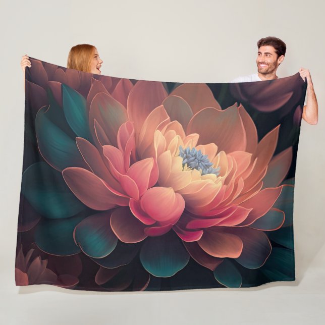 Cobertor De Velo Flores Upclose Pintadas Negrito (In Situ)