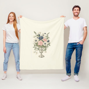 Cobertor De Velo Flores verdes marfim-rosa-rosa-marfim-cor-de-rosa