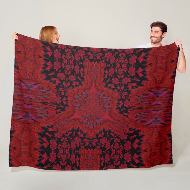 Cobertor De Velo Flores Vermelhas no Jardim 3 (In Situ)