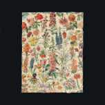 Cobertor De Velo Flores Vintage por Adolphe Millot<br><div class="desc">Flores Vintage de Adolphe Millot.
Visite minha loja para obter um design mais interessante e mais opções de cores => zazzle.com/colorfulworld*</div>