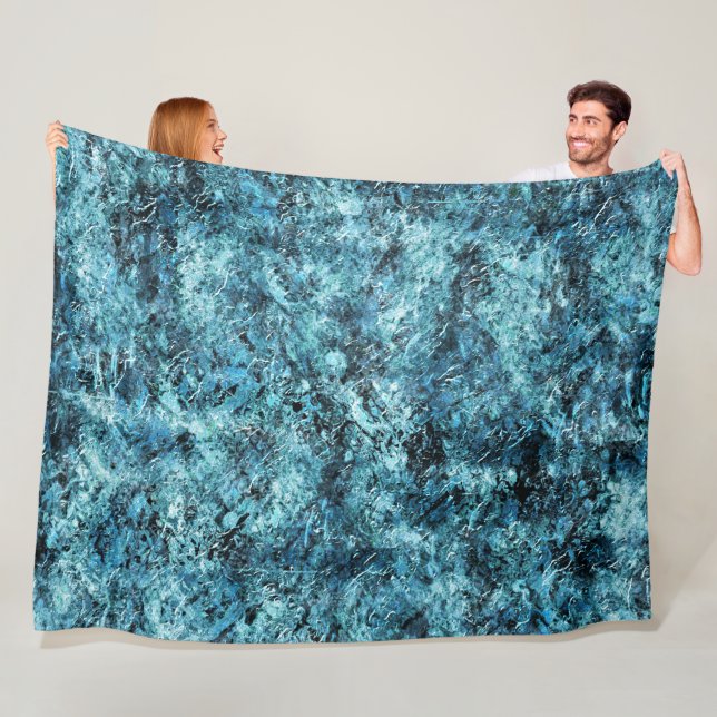 Cobertor De Velo Floresta azul sob nevasca ou trincado (In Situ)