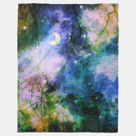 Cobertor De Velo floresta de fantasia mágica