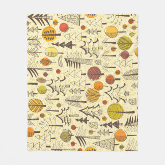 Cobertor De Velo Floresta de outono: Padrão Gráfico Invisível.