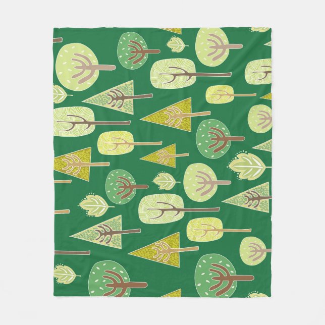 Cobertor De Velo Floresta de Verão: Design inspirado na natureza (Frente)