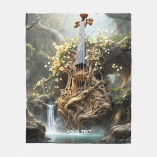 Cobertor De Velo Floresta de Violino Gigante Fantasy