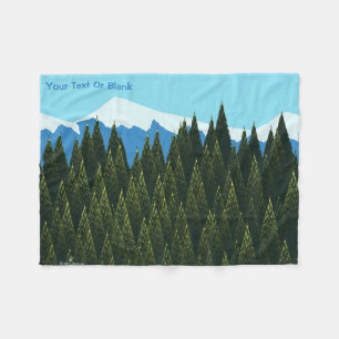 Cobertor De Velo Floresta Fractal