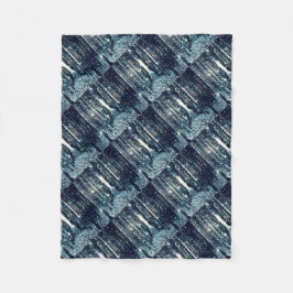 Cobertor De Velo Floresta Mágica Elegância Cinza Azul