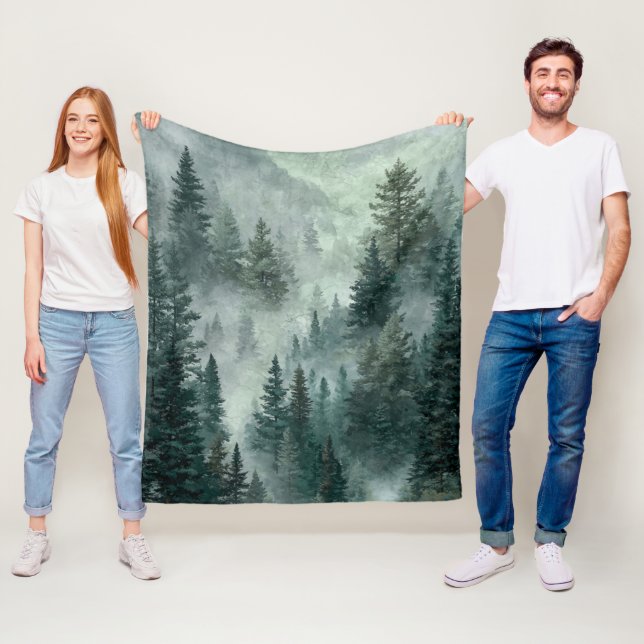 Cobertor De Velo Floresta Mal-humorada  (In Situ)