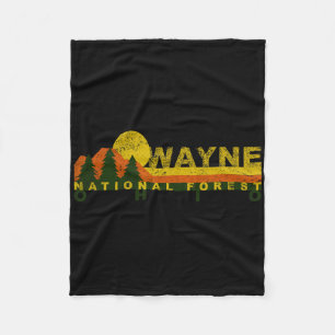 Cobertor De Velo Floresta Nacional Wayne Vintage Retro 