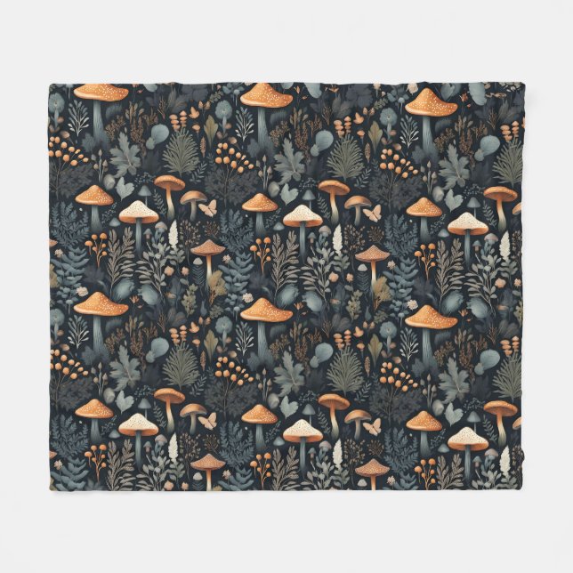 Cobertor De Velo Floresta Toadstool (Frente (Horizontal))