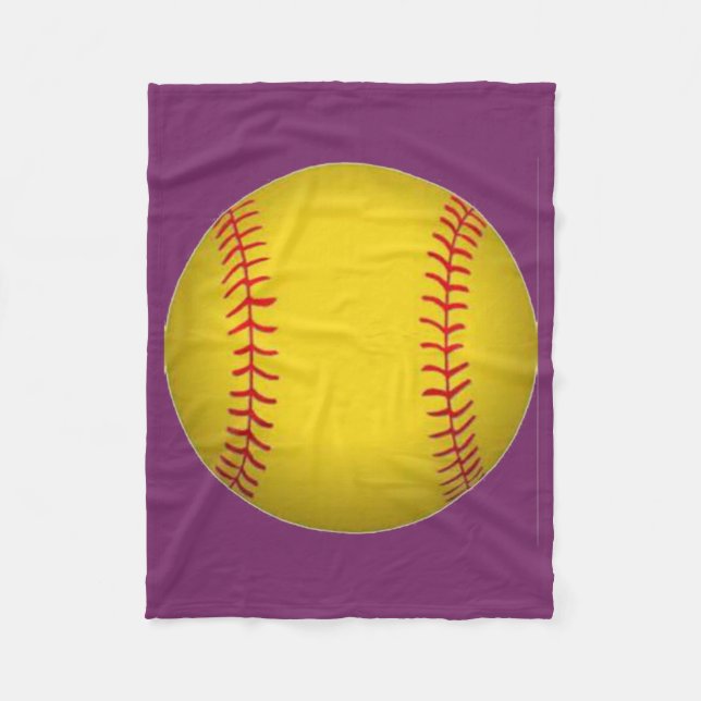 Cobertor De Velo Flórida de Softball Blanket (Frente)