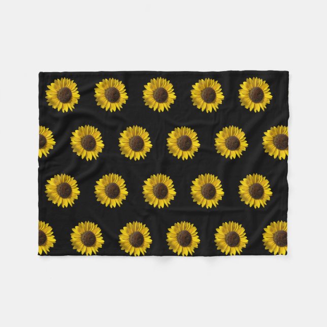 Cobertor De Velo Flórida Sunflower Blanket (Frente (Horizontal))