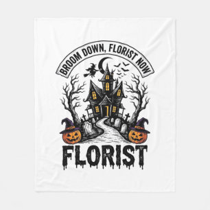Cobertor De Velo Florista de Halloween Bruxa Camisa Vintage Casa As