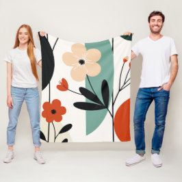 Cobertor De Velo Flower abstract pattern