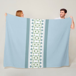 Cobertor De Velo Flower Accented Stripe