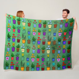 Cobertor De Velo Flowerpots