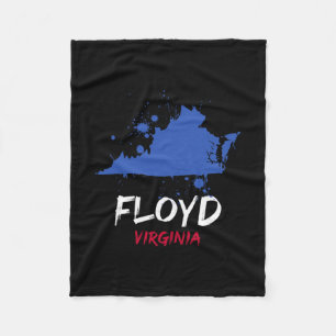 Cobertor De Velo Floyd Virgínia Va Mancha de Tinta Lembrança de Fér
