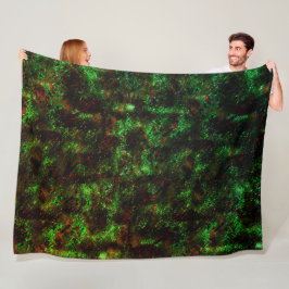 Cobertor De Velo Flutuação das manchas escuras em verde-vivo e verm