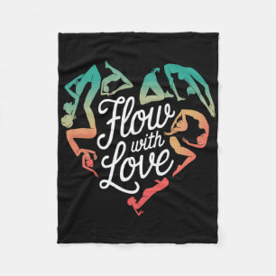 Cobertor De Velo Fluxo de Movimento Consciente Com Amor Yoga Energi