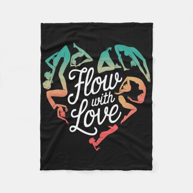 Cobertor De Velo Fluxo de Movimento Consciente Com Amor Yoga Energi (Frente)