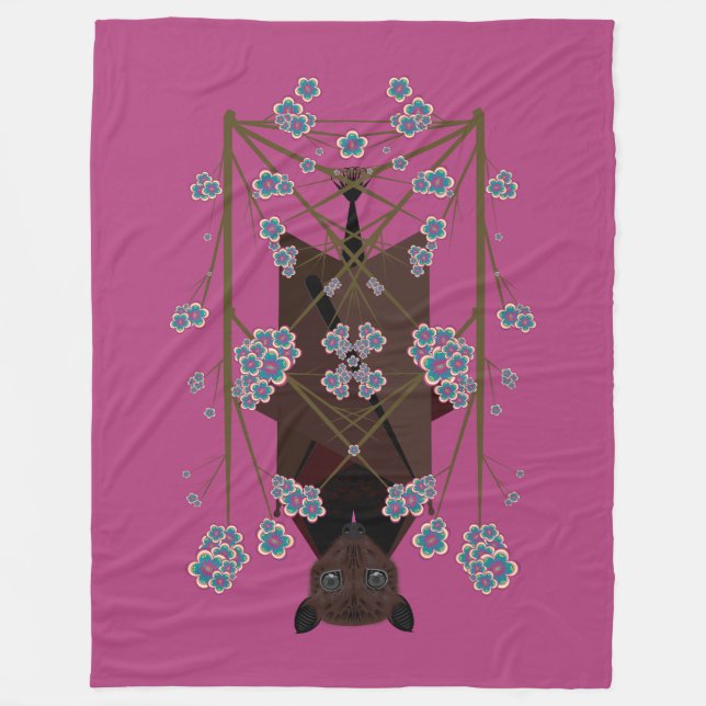Cobertor De Velo Flying Fox Boysenberry Fleece Blanket (3 Dimensões (Frente)