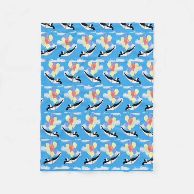 Cobertor De Velo Flying Penguin Teddy Bear  (Frente)