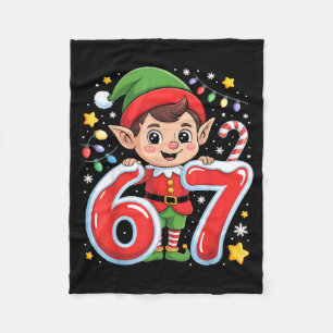 Cobertor De Velo Fofa Elfa Seis Sete 6 7 Meme Roupa Divertida de Na