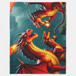 Cobertor De Velo Fogo do Dragão
