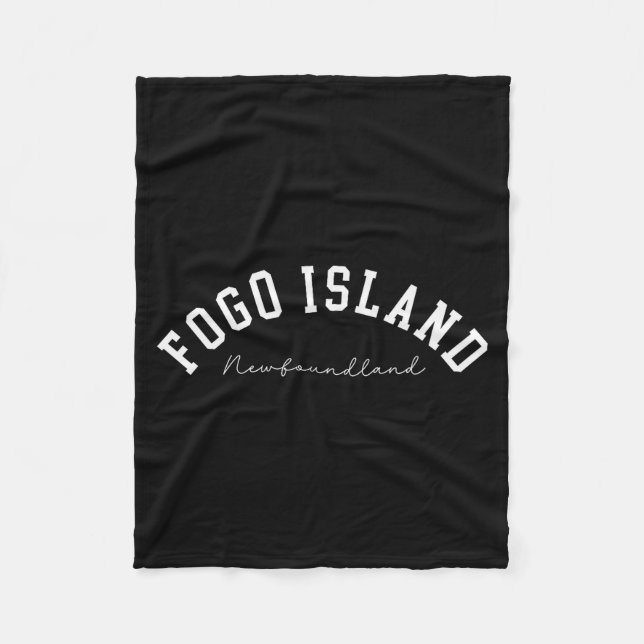 Cobertor De Velo Fogo Island Newfoundland Canada College Text  (Frente)
