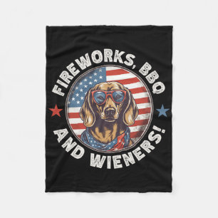 Cobertor De Velo Fogos De Artifício E Cachorros Engraçados Engraçad