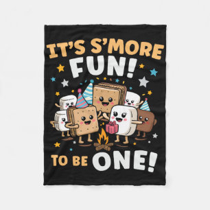 Cobertor De Velo Fogueira de Aniversário Marshmallow É Mais Diverti