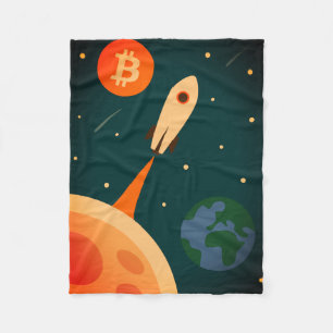 Cobertor De Velo Foguete Bitcoin