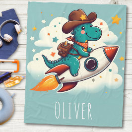 Cobertor De Velo Foguete do Dinossauro do Cowboy Espacial Bonito