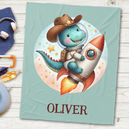 Cobertor De Velo Foguete Espacial Cowboy Dino Riding Space