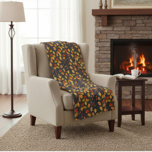 Cobertor De Velo Folga de outono de Cozy com Folhas de outono