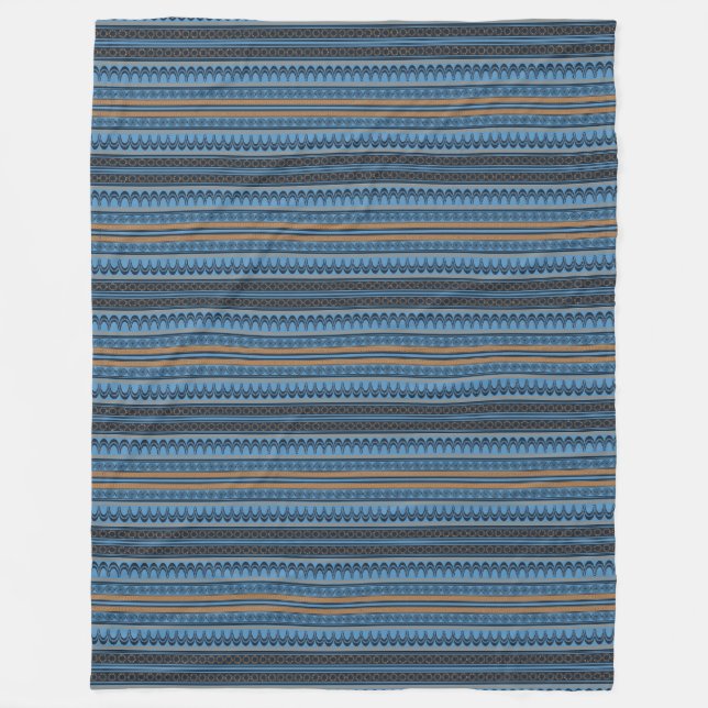 Cobertor De Velo Folha azul Minoana Blanket II (Frente)