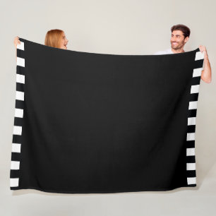 Cobertor De Velo Folha da família de colagem de fotos Black White S