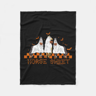 Cobertor De Velo Folha de Halloween Cavalo Fantástico Boo