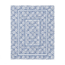 Folha de impressão de folha azul e branca