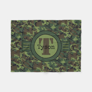 Cobertor De Velo Folha de Peão de Camuflagem Verde Personalizada