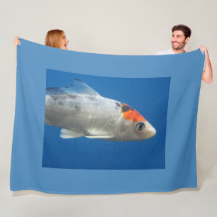 Cobertor De Velo Folha de Peão Personalizada Goldfish, Grande