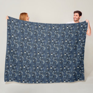 Cobertor De Velo Folha de Tecido Denim Gráfico nº 16
