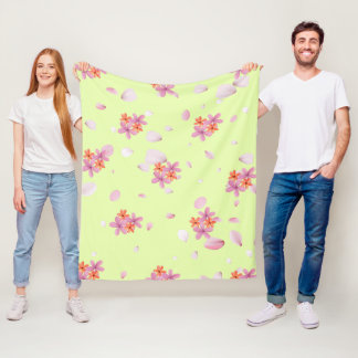 Cobertor De Velo Folha Floral Suave - Todos Os Tamanhos