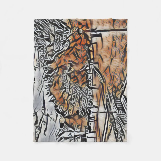 Cobertor De Velo Folhagem de outono no parque (Frente)